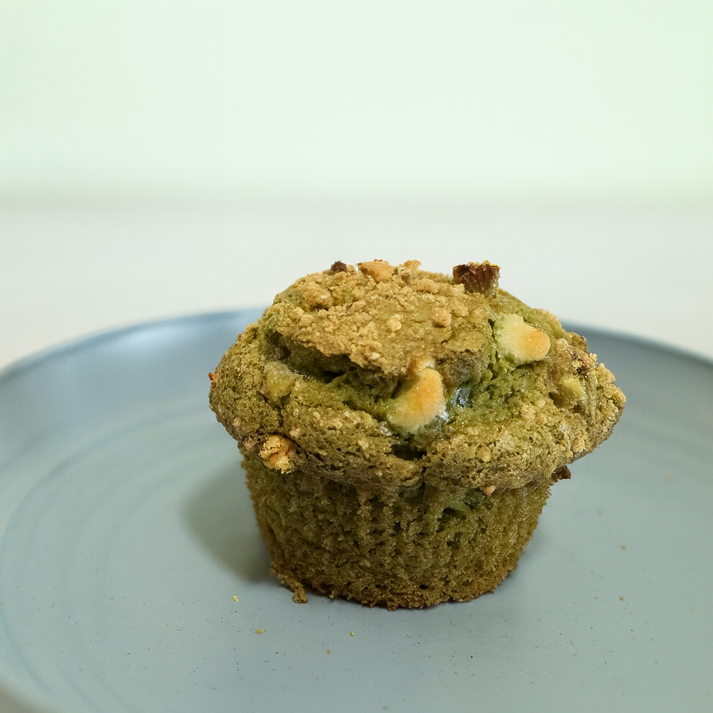 White Chocolate Matcha Muffins